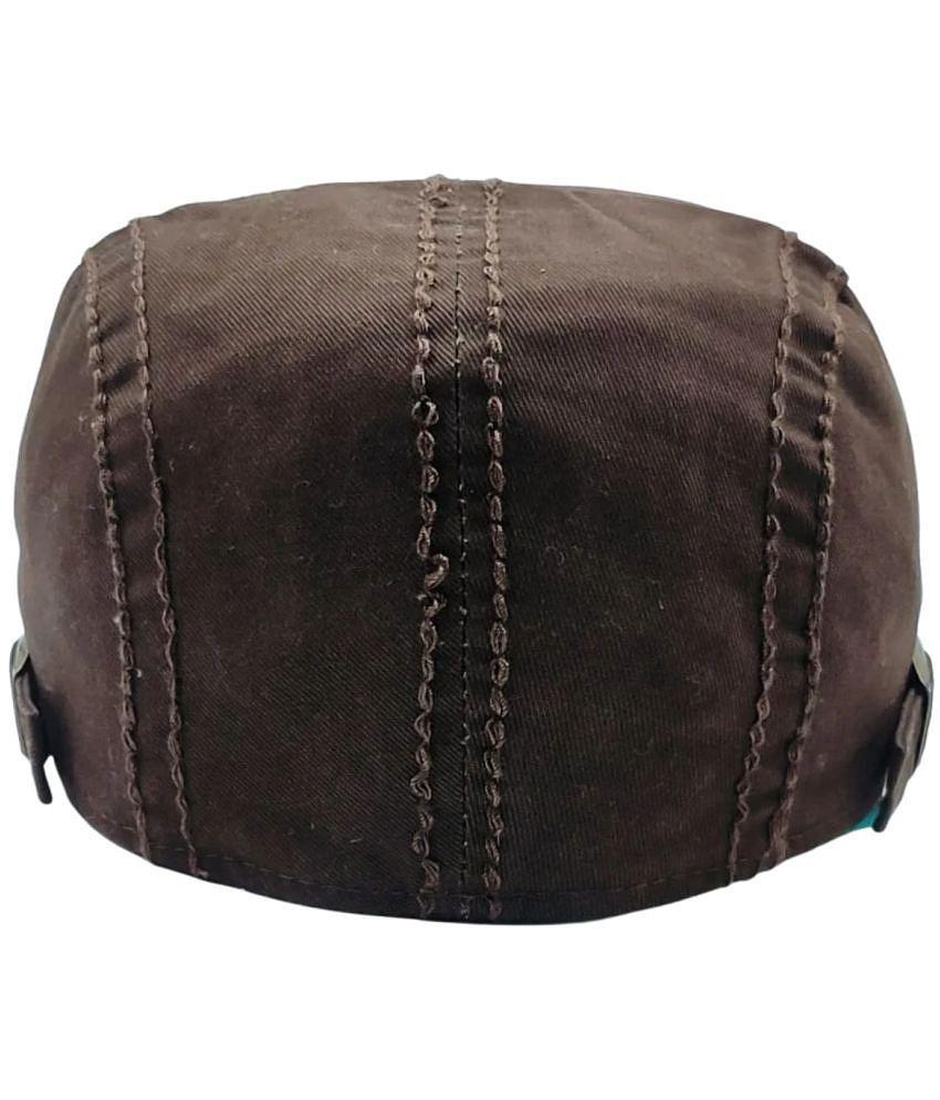 New Men Zacharias Unisex Kids Cotton Beret Golf Cap jk-13 (Brown_1-4 Years) (Pack of 1) - None 2
