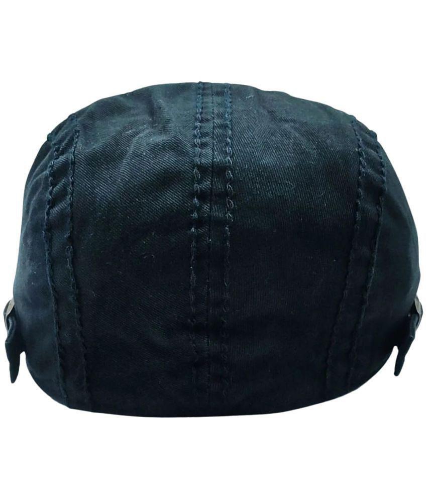 Affordable Men Zacharias Unisex Kids Cotton Beret Golf Cap jk-13 (Black_1-4 Years) (Pack of 1) -
