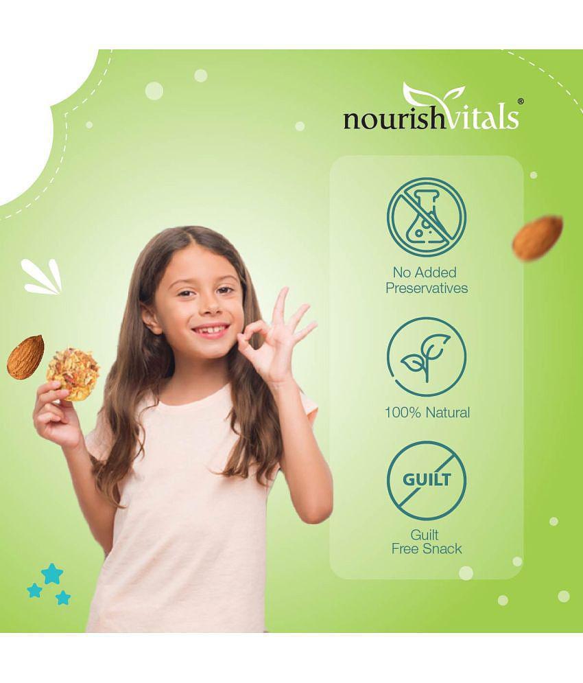 NourishVitals Sugar Free Almond Cookies, No Added Sugar, Heavenly Bites, Source of Protein, Crunchy Delights, Genius Snack, 120g