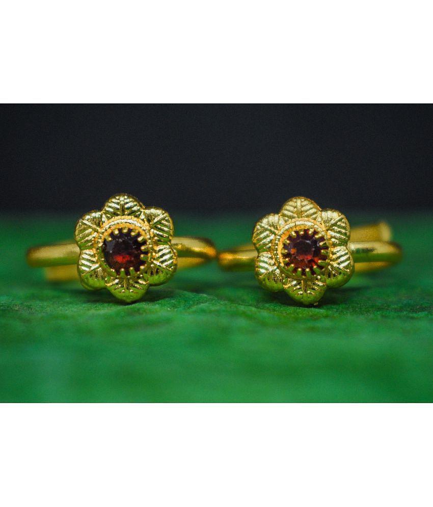 Sophisticated Men AanyaCentric Gold & Silver Plated 2 Pair Toe Rings - Multi Color 2025 at ShopC