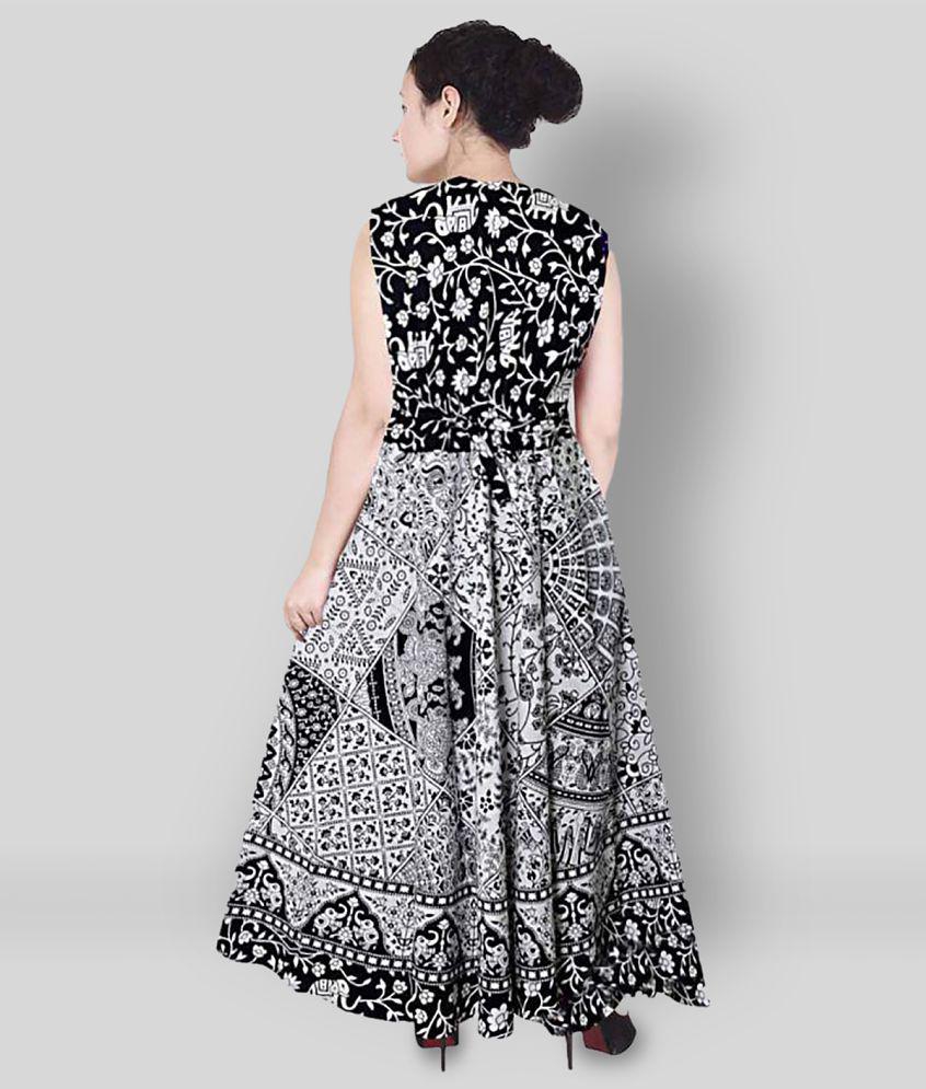 Stylish Men Rangun - Multicolor Cotton Women's Fit & Flare Dress ( Pack of 1 ) - XL 2025 at Shop