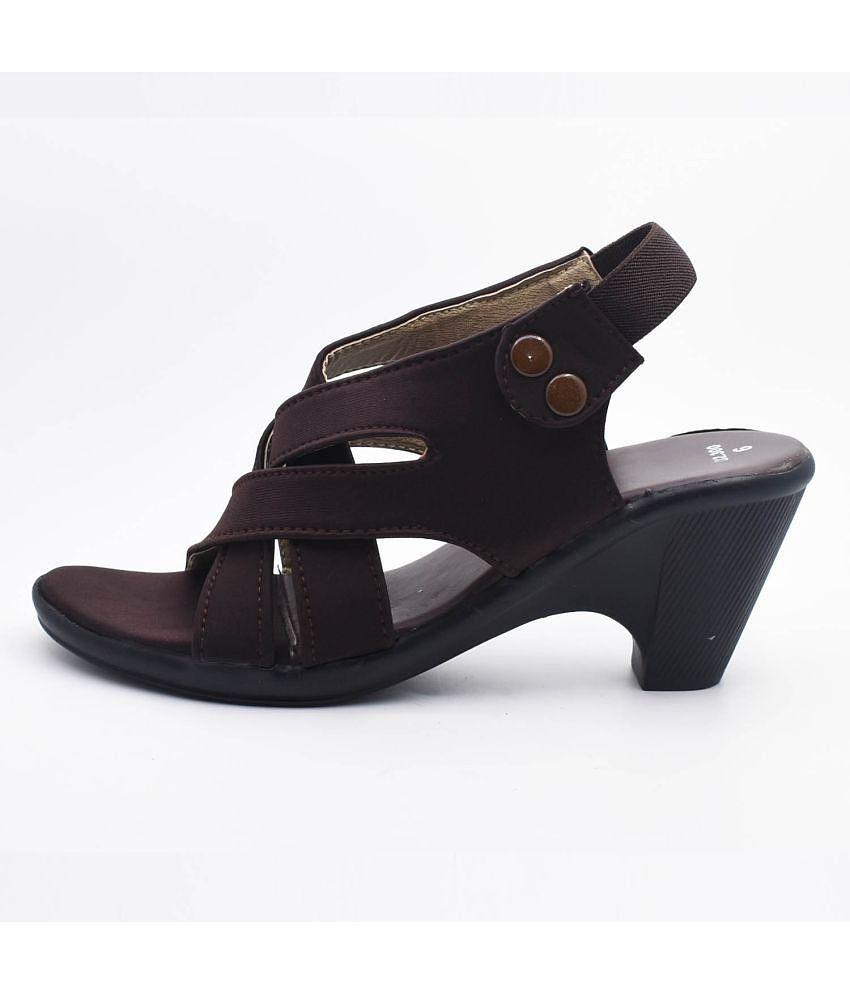 Dream Makers - Maroon Women''s Sandal Heels - None