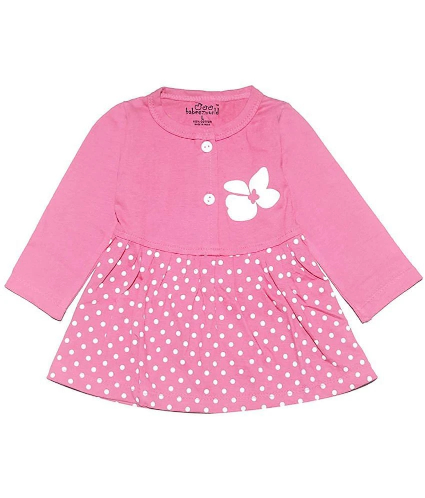 Affordable Women Babeezworld Baby Girl’s Pure Cotton Knee Length Dress Pack Of 3 - None 2025 at 