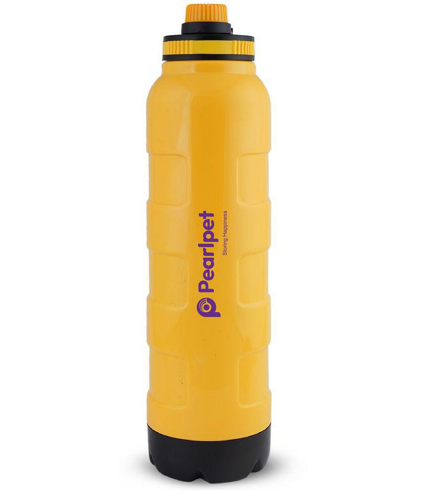 PearlPet - Yellow Water Bottle ( Pack of 1 ) - Yellow