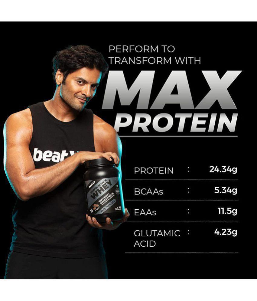 beatXP - Performance Whey Protein Powder ( 1 kg , Double Chocolate - Flavour )