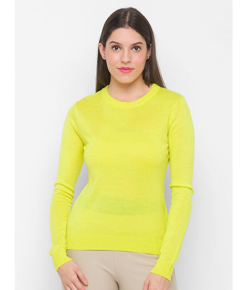 Globus Acrylic Yellow Pullovers - - None