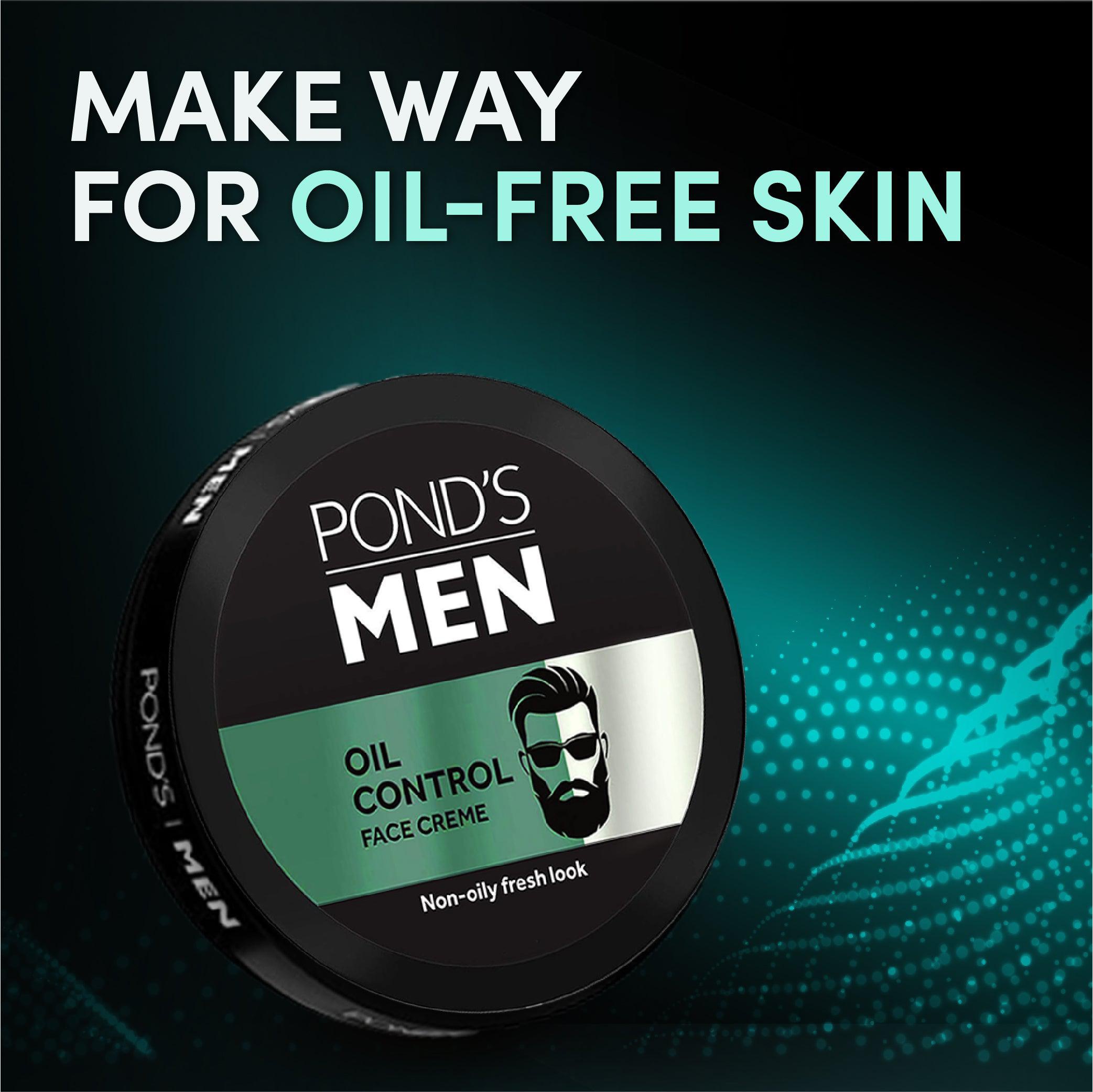 Pond's Men Oil Control Face Crème, With Vitamin B3+, (55gm)