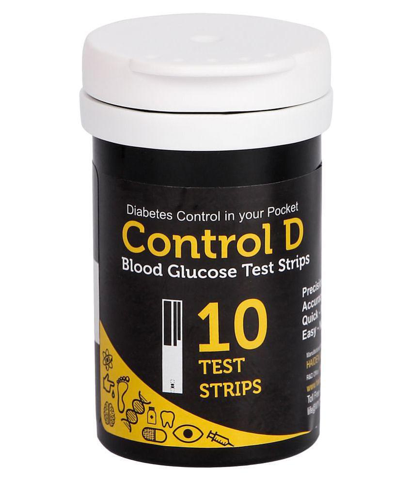 Control D Glucometer 10 Test Strips Expiry: March 2021