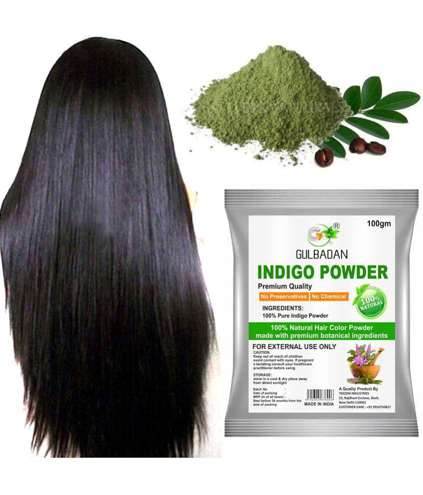 GULBADAN 100% Organic Indigo Powder Henna 100 g