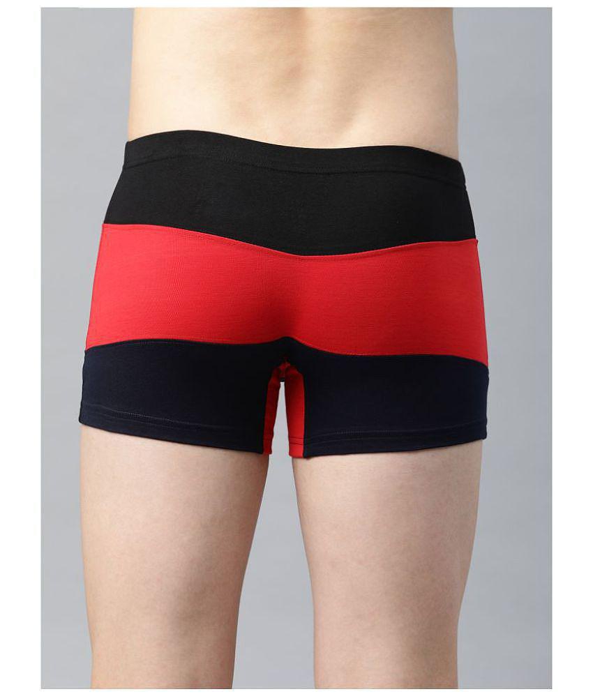 IC4 - Multicolor Cotton Blend Men's Trunks ( Pack of 2 ) - M