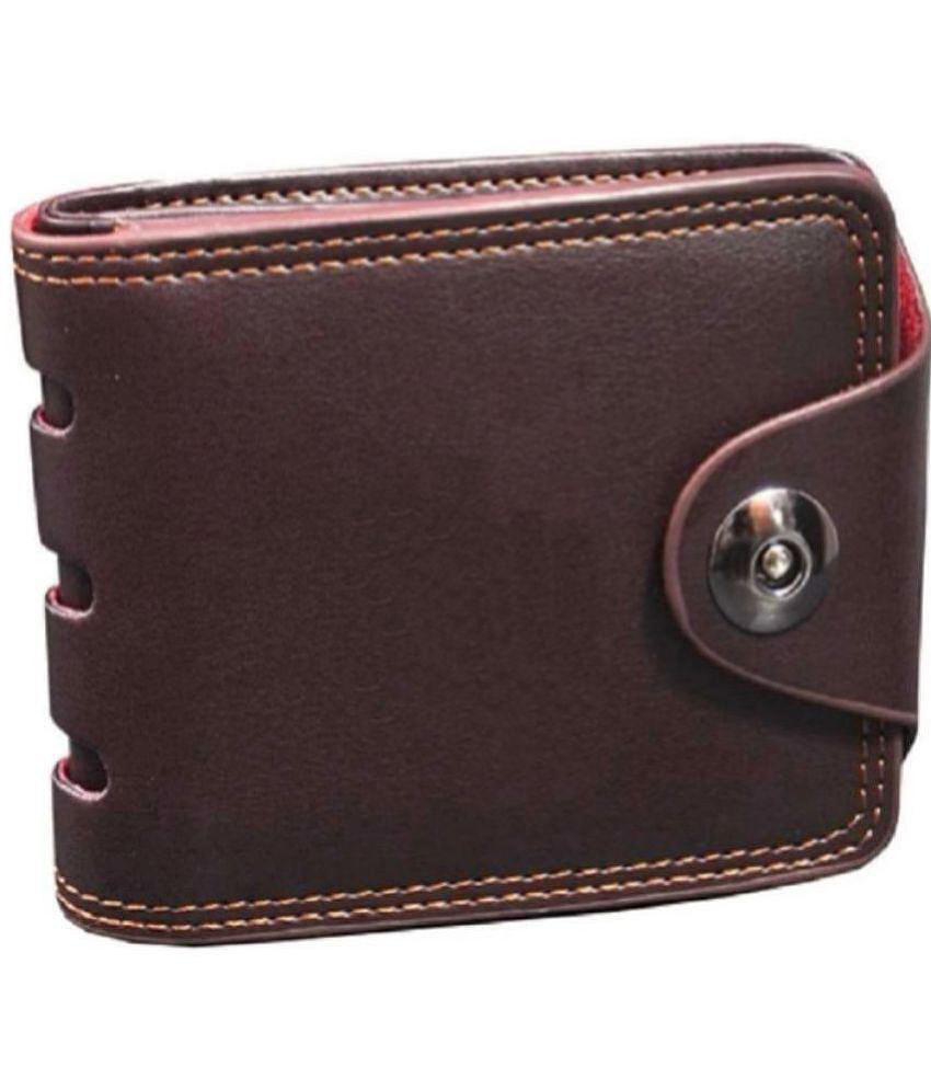 New Men Amor Benison - Crazy Brown PU Mens Two Fold Wallet ( Pack of 1 ) - Crazy Brown 2025 at S