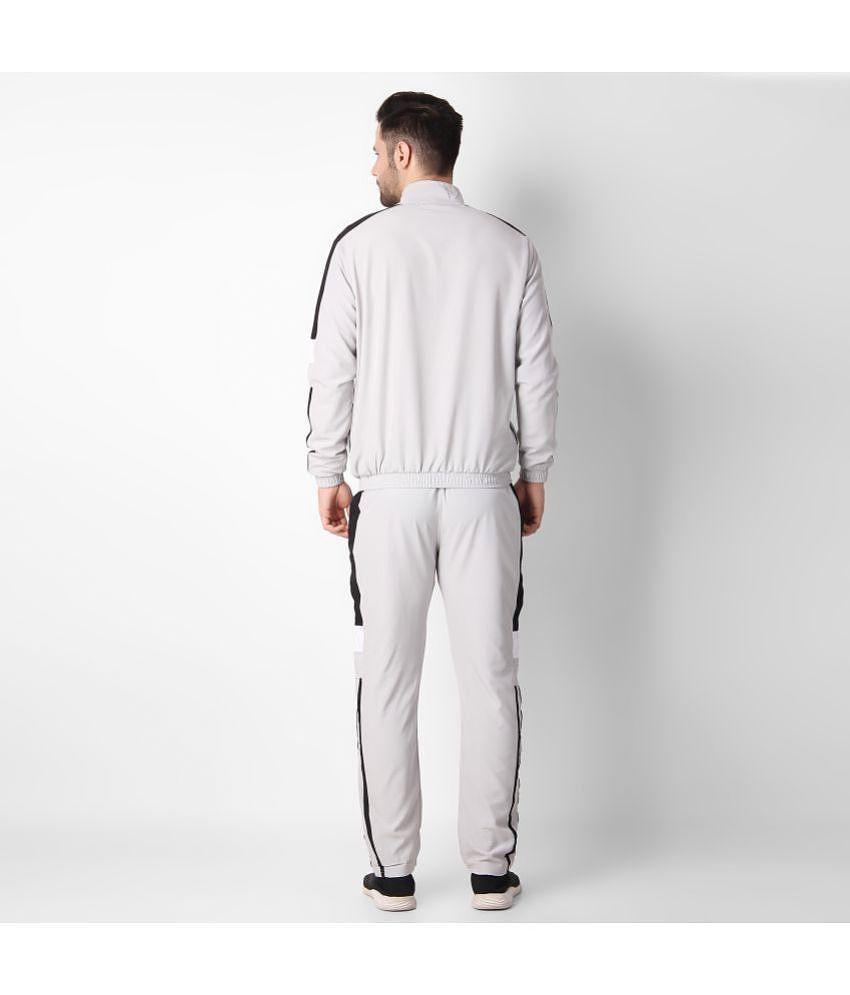 Forbro - Light Grey Polyester Regular Fit Men's Tracksuit ( Pack of 1 ) - M