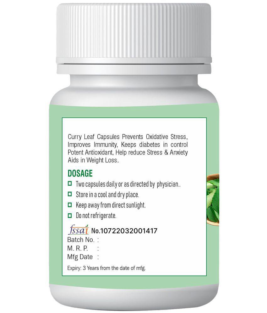 xovak pharmtech Organic Curry Leaf Capsule 50 gm Pack Of 1