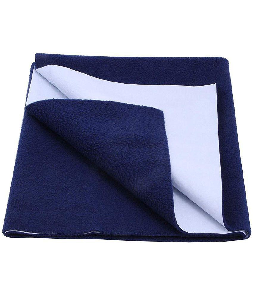 Fratelli Navy Blue Laminated Waterproof Sheet ( 140 cm Ã? 100 cm - 1 pcs ) - Large - upto 240 cm length