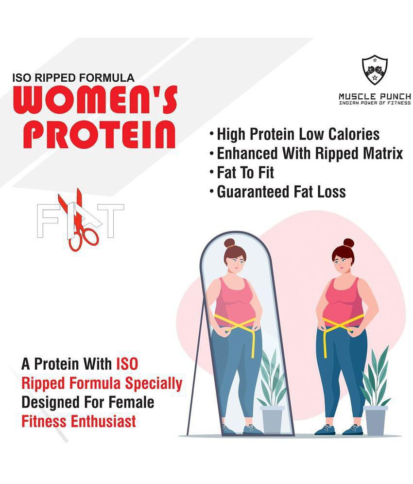 Muscle Punch Women protein Fat Loss Ripped Formula 1 kg Powder