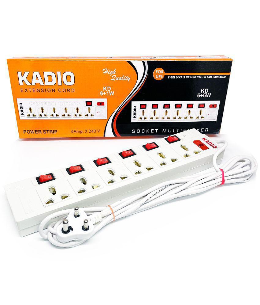 Kadio 6 Socket Extension Board