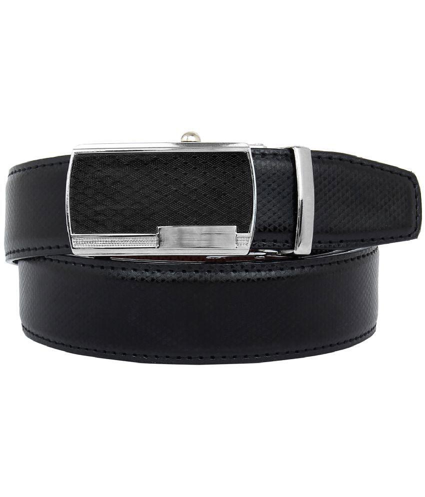 New Men Zacharias - Black Leather Men's Reversible Belt ( Pack of 1 ) - None 2025 at ShopCircuit