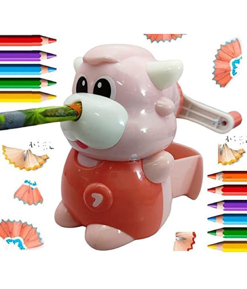 FunBlast Sharpener for Kids â?? Sharpener, Sharpener for Pencil, Sharpener for Kids Stylish, Cow Pencil Sharpener, Table Sharpener Machine, Sharpener Machine, Sharpener for Girls, Sharpener 