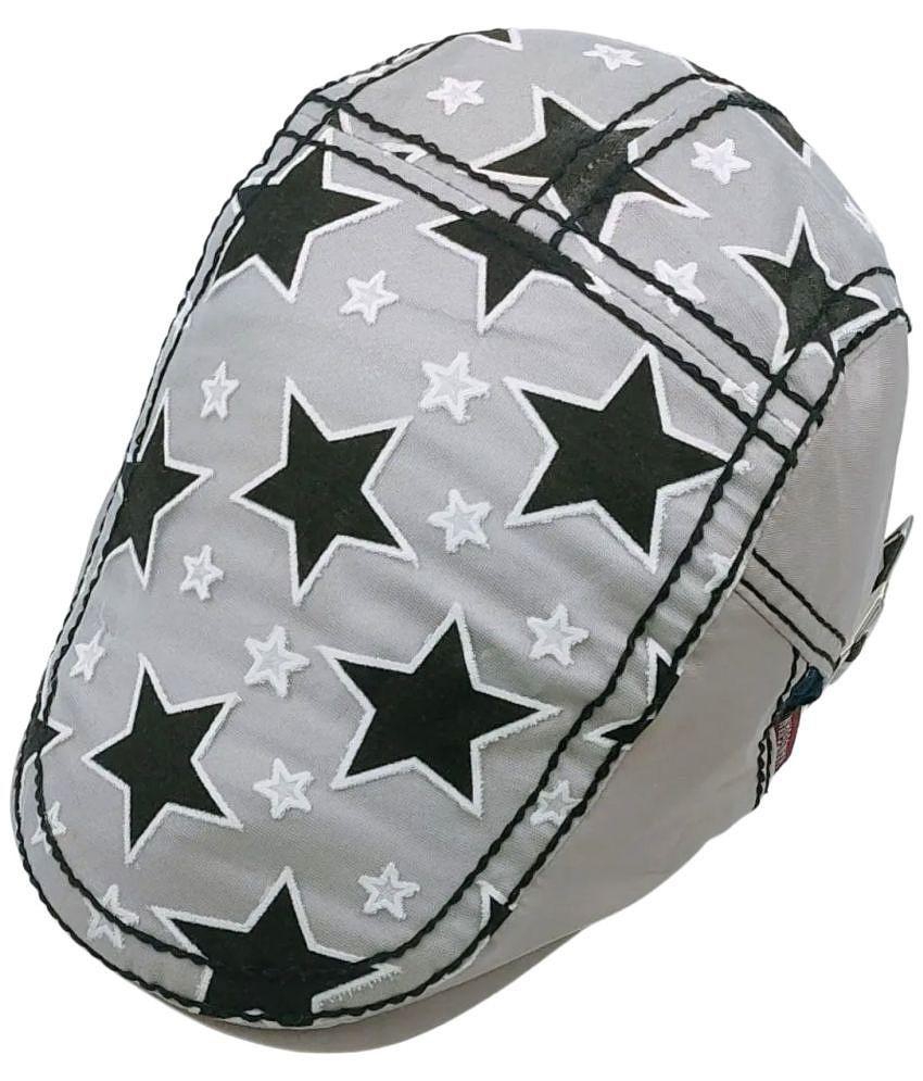 Top Men Zacharias Unisex Kids Cotton Beret Golf Cap jk-09 (Grey_2-6 Years) (Pack of 1) - None 20