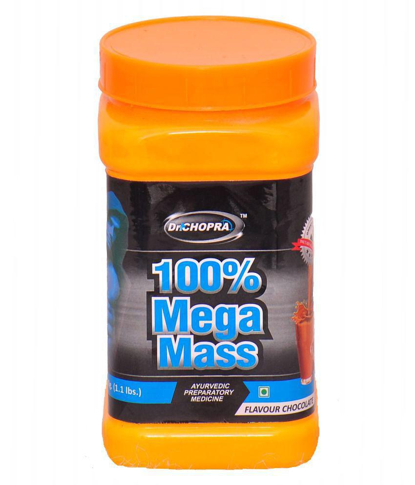 Rikhi 100% Mega Mass (Chocolate Flavour) Powder 500 gm