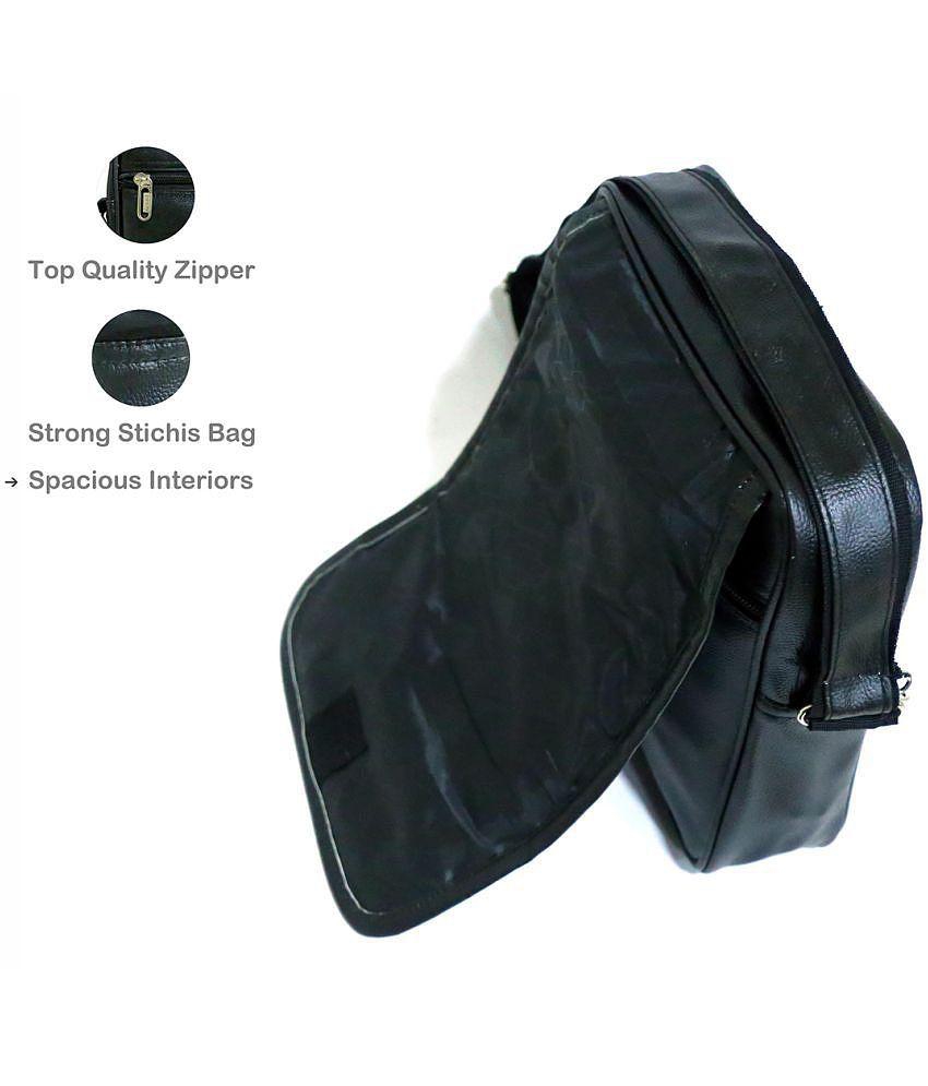 Latest Men krishiv - Black Solid Messenger Bag - Black 2025 at ShopCircuit | ONDC