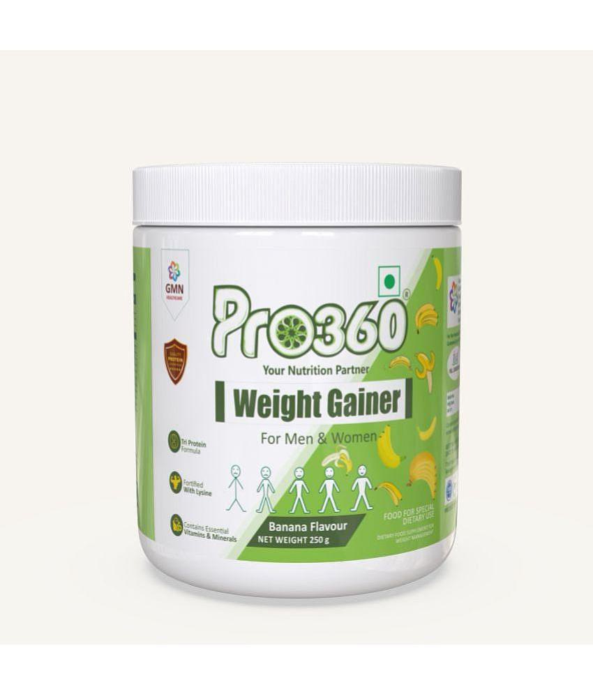 PRO360 Weight Gainer Dietary Supplement For Men & Women- 250 Gm (Banana) 250 gm Banana