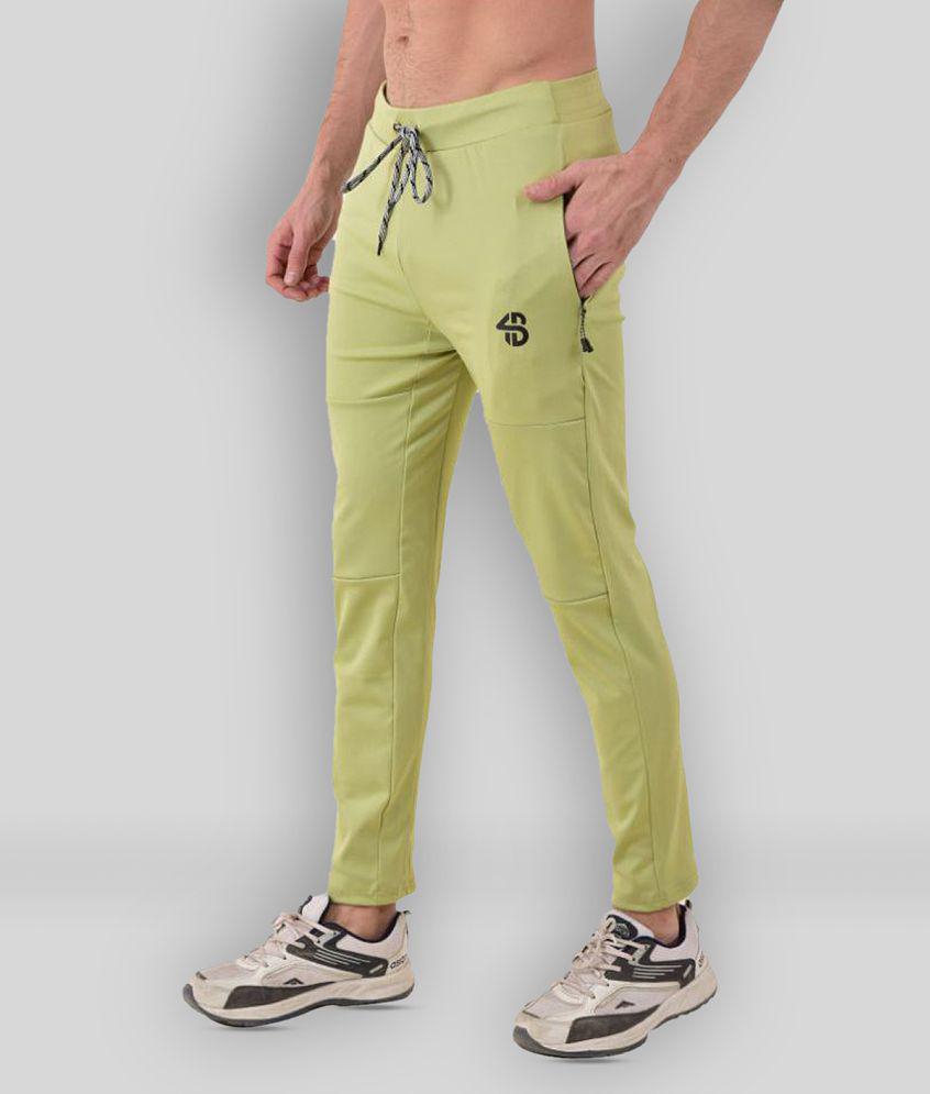 Forbro - Lime Green Polyester Blend Men's Trackpants ( Pack of 1 ) - L