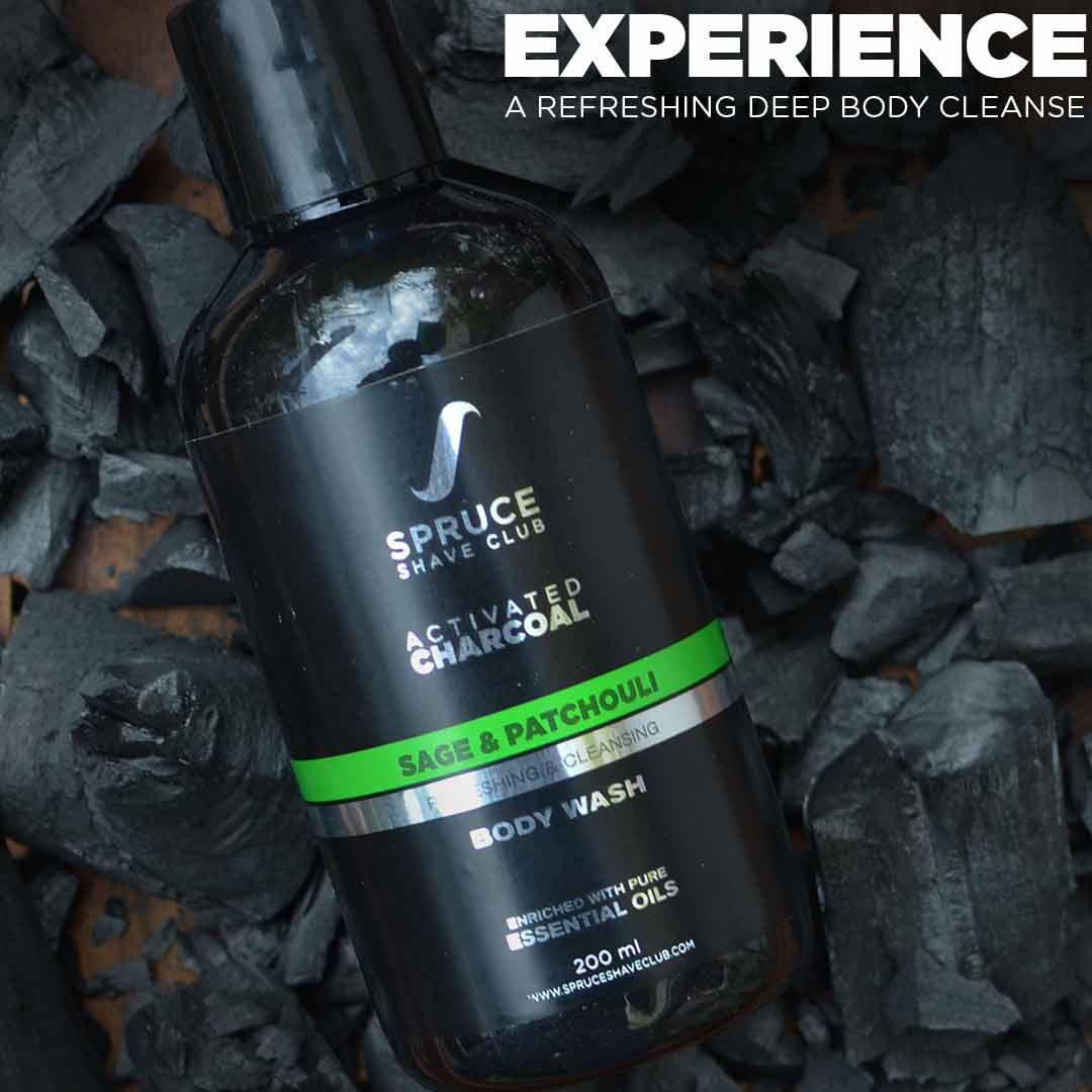 Charcoal Body Wash | Sage & Patchouli