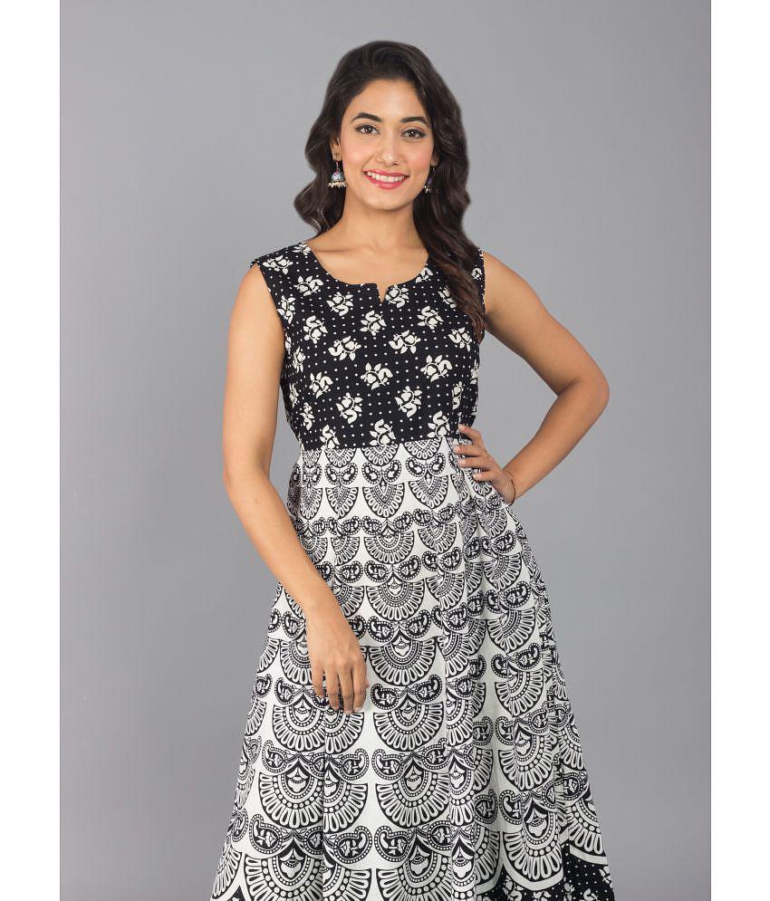 Best Men Frionkandy - Black Cotton Womens A-line Dress ( Pack of 1 ) - None 2025 at ShopCircuit 