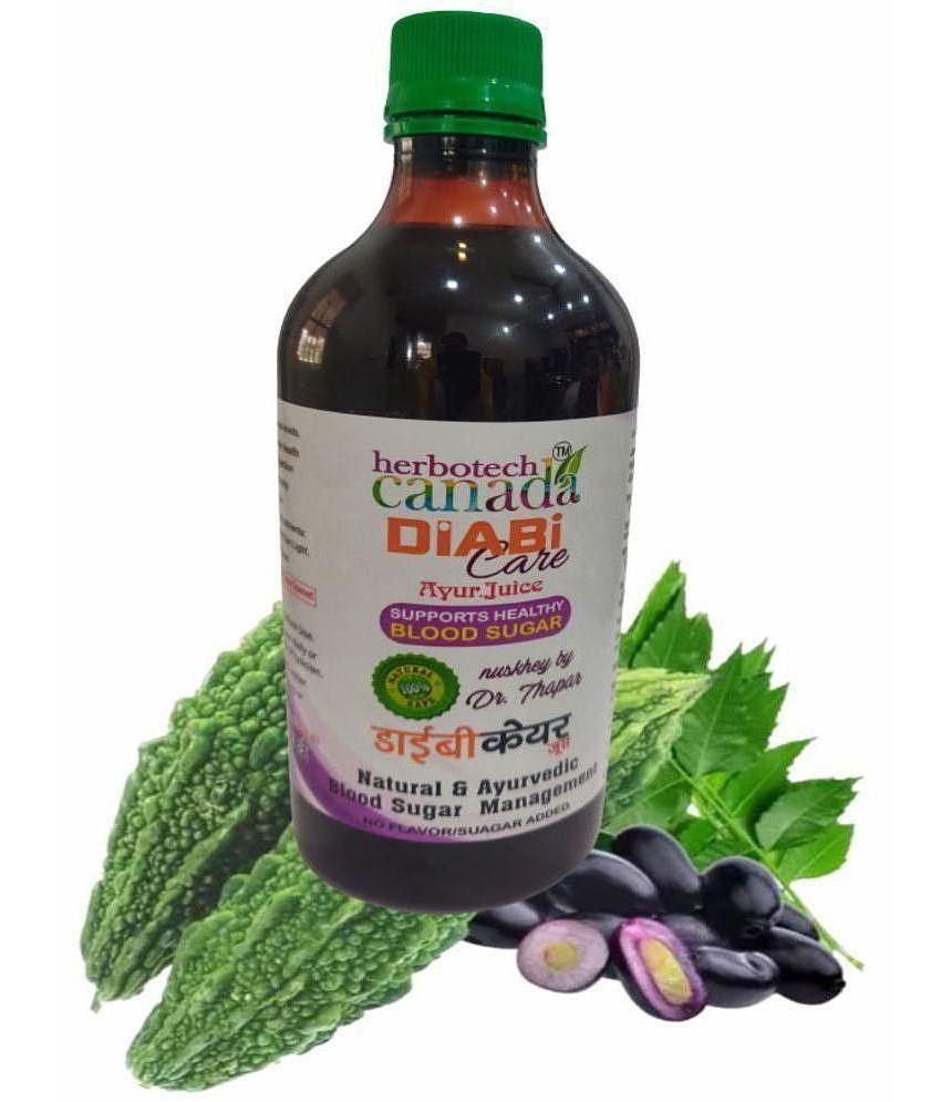 Herbotech Canada DIABETES CONTROL WITH 11 HERBS JUICE DIABITCARE SAFE & EFFECTIVE I NO ADDED SUGAR