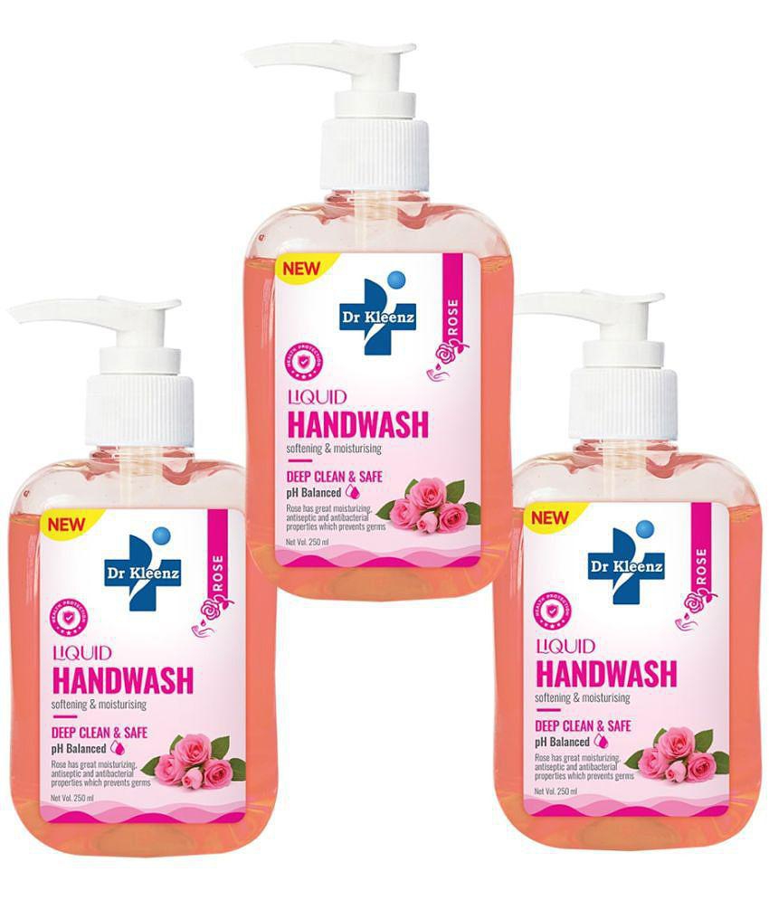 Dr Kleenz Deep Clean & Safe Rose Hand Wash 750 mL Pack of 3