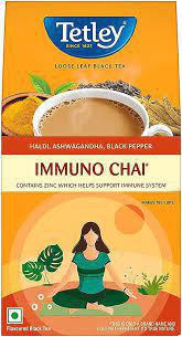 Teju Tetley Black Tea Immuno Chai Loose Leaf Black Tea 200g