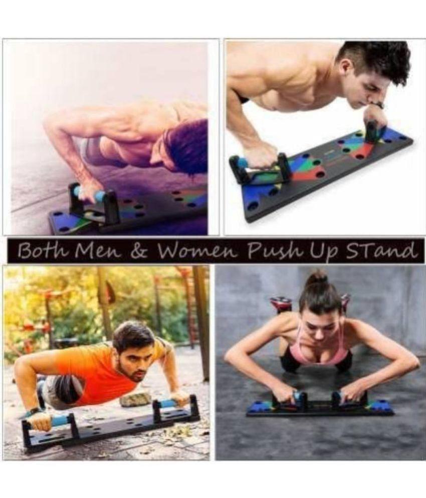 ODDISH Push Up Board -with 14-in-one Muscle Toning System, Multifunctional Colour Coded Foldable Push up Board for Body Muscle - Multi Color