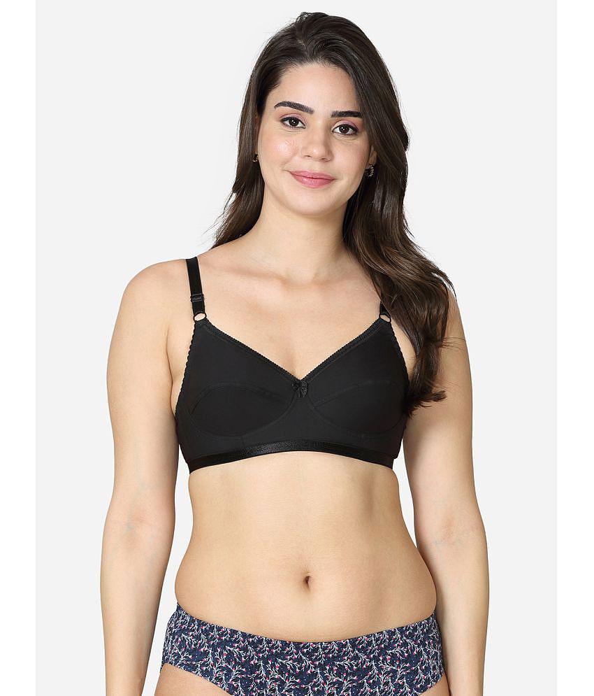 VStar - Black Cotton Lightly Padded Women's Everyday Bra ( Pack of 1 ) - None