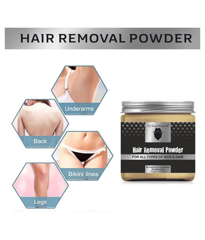 UrbanMooch Hair Removal Powder For Skin, Removing Hair Removal Powder hair & All Hair Body Parts For Easy Remove 100 g