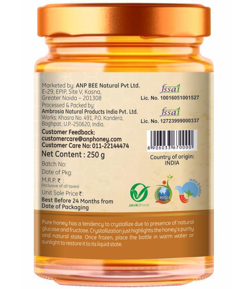 ANP BEE Honey Organic Ginger Honey 250 g