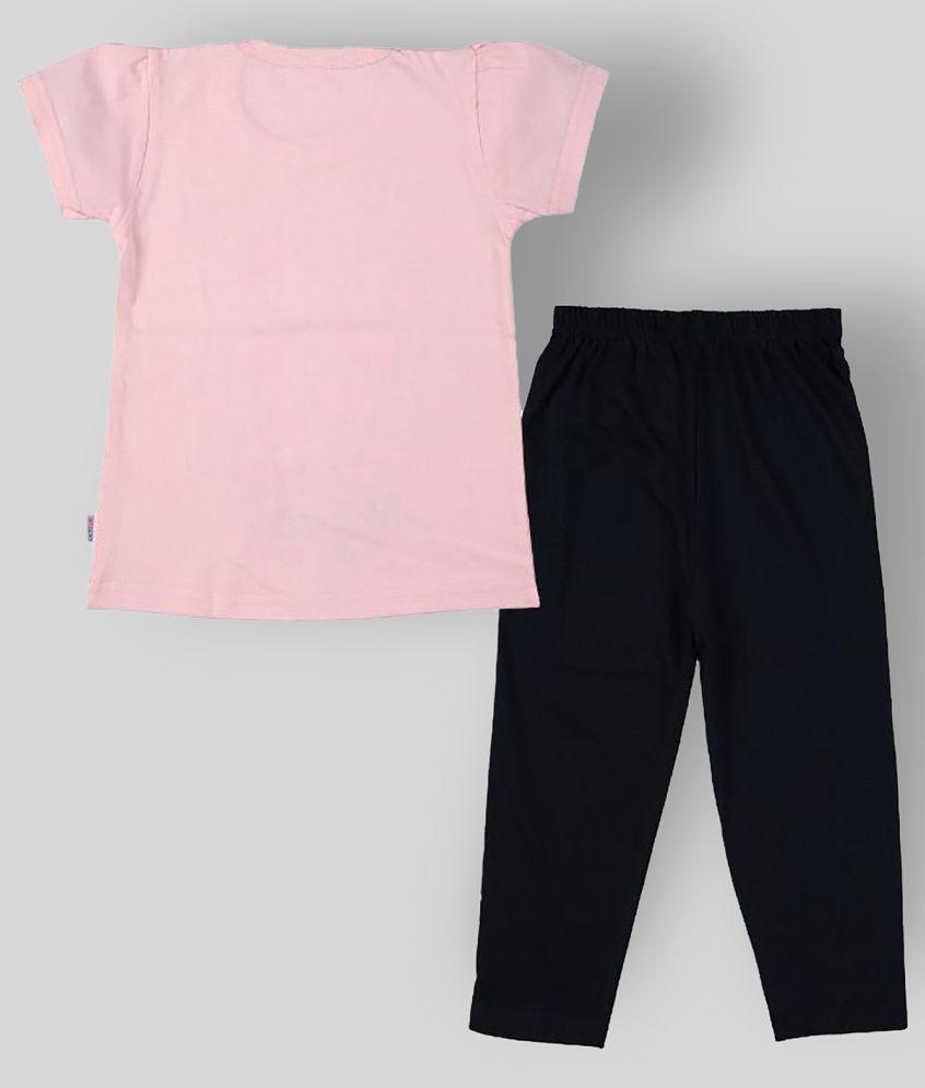 Sophisticated Men CATCUB Girl's Cotton Printed Clothing Set(Pink) - None 2025 at ShopCircuit | O