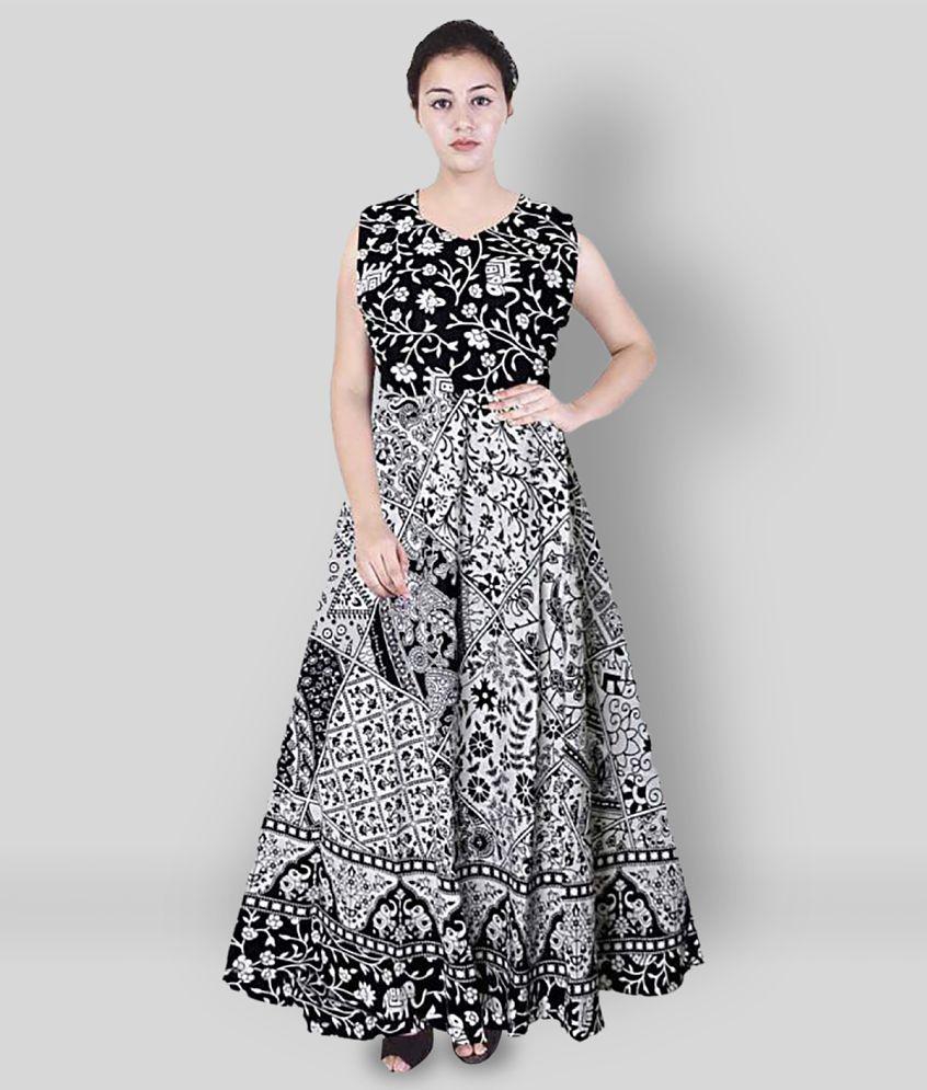 Stylish Men Rangun - Multicolor Cotton Women's Fit & Flare Dress ( Pack of 1 ) - XL 2025 at Shop