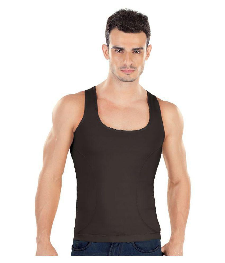 Dermawear - Black Cotton Blend Men's Vest  ( Pack of 1 ) - S