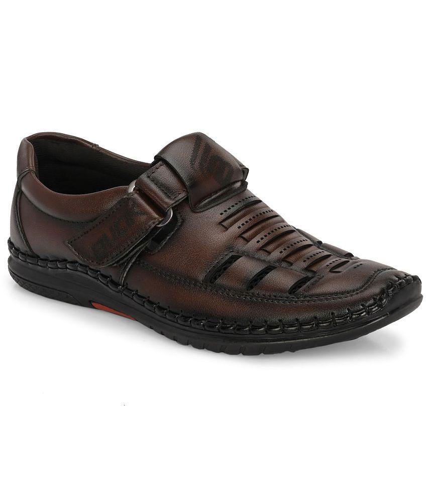 Bucik - Brown Mens Sandals - None