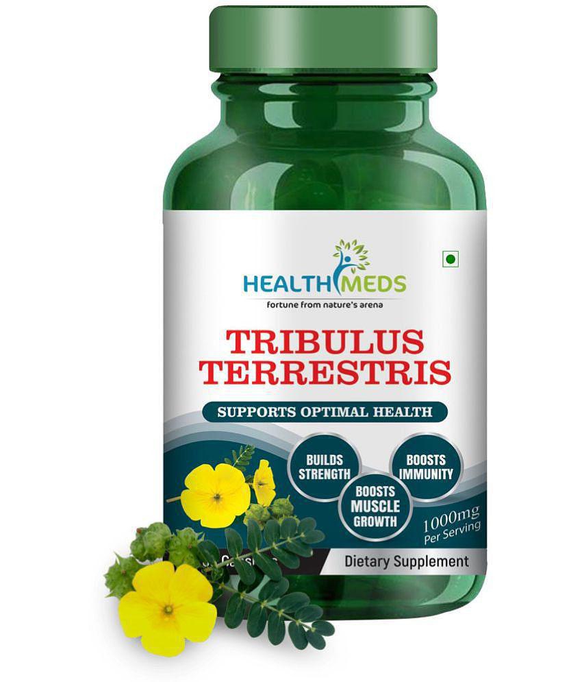 HEALTHMEDS Tribulus Terrestris with Gokshura Extract Helps in Strength, Immunity,For Men & Women 1000mg/Serving 60 Capsules (Pack of 1)