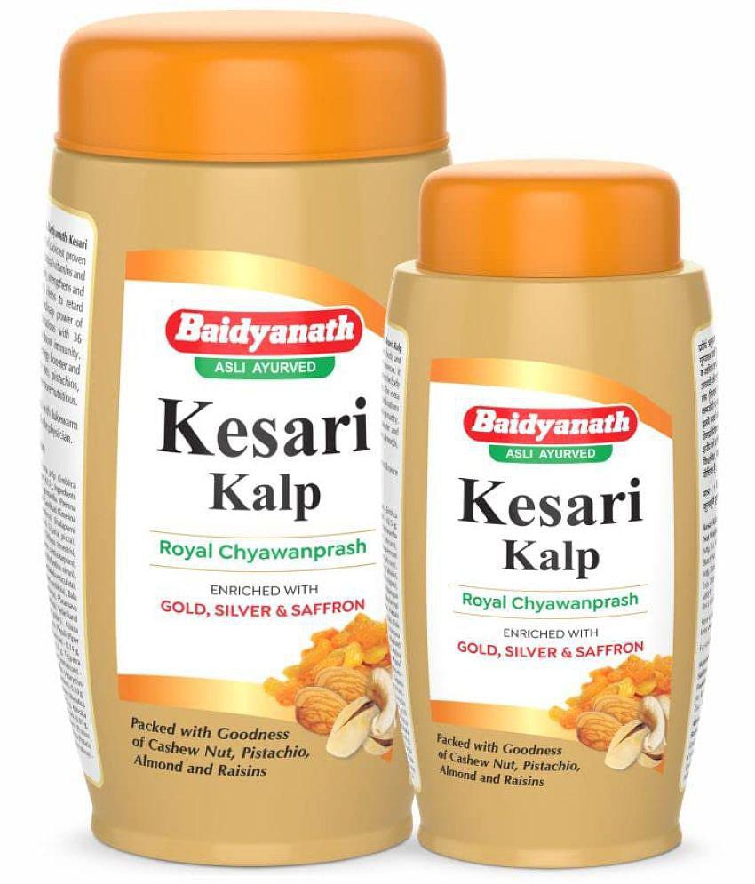 Baidyanath Kesari Kalp Royal Chyawanprash - Enriched with Gold, Silver & Saffron, 1.5 kg (Combo of 1 kg & 500 gm)