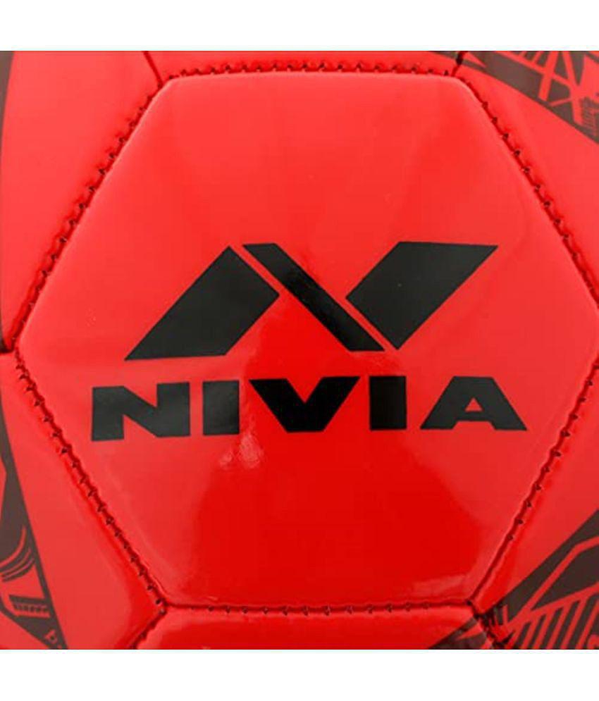 Nivia - Red Rubber Football ( Pack of 1 ) - 5