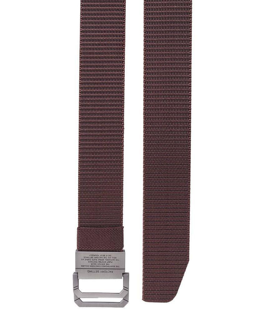 Top Men Zacharias - Brown Canvas Men's Casual Belt ( Pack of 1 ) - None 2025 at ShopCircuit | ON
