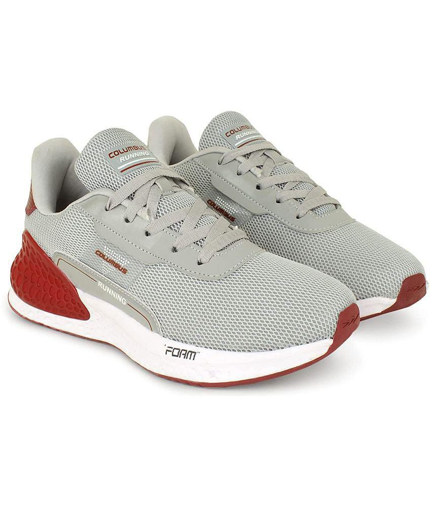 Columbus - Light Grey Men's Sports Running Shoes - None