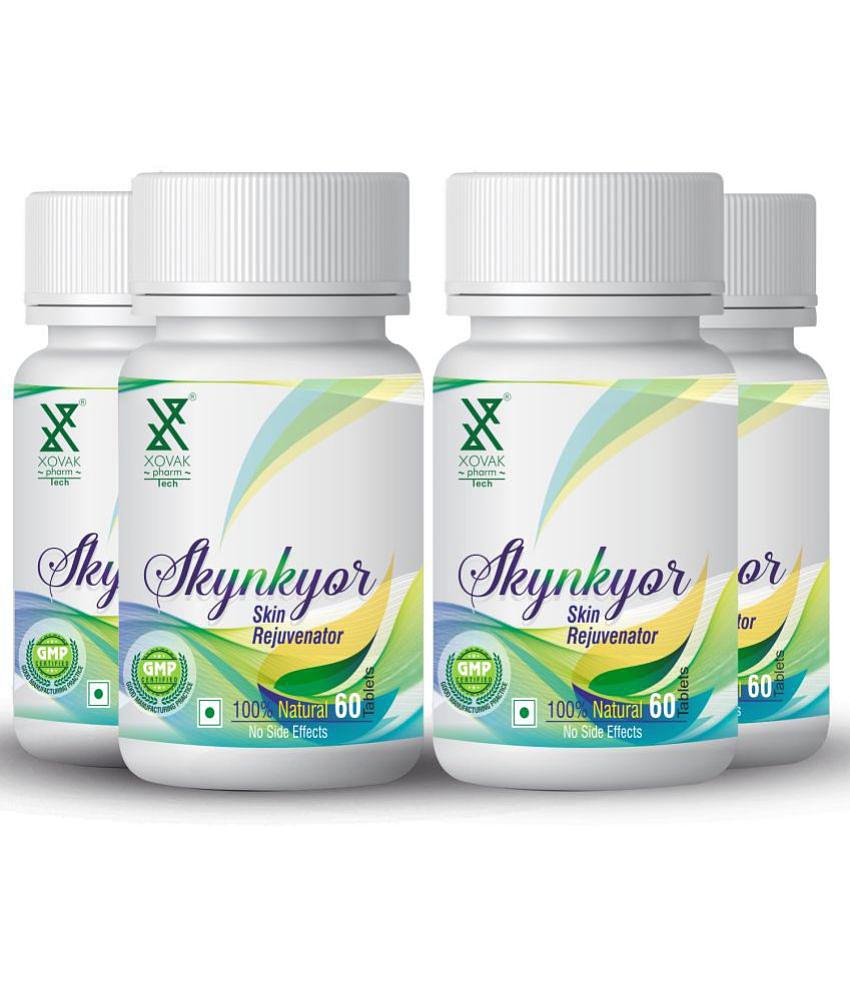 xovak pharmtech Ayurvedic Skynkyor for Skin Health Tablet 200 gm Pack Of 4