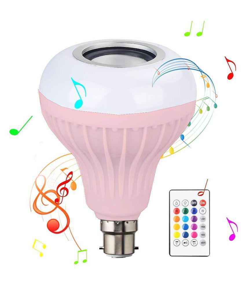 EvaaHub Plus Music Light Smart Bulb With Bluetooth Speaker B22 Self Changing Color Lamp Built-In Audio Speaker - Pack of 1