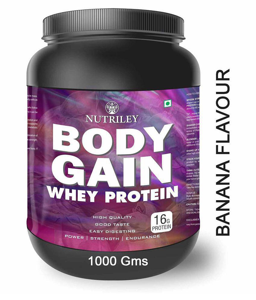 Nutriley Whey Protein for Weight Gain & Muscle Mass Gainer 1000 gm