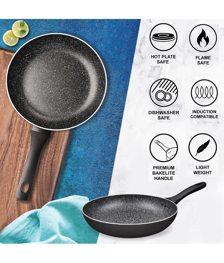 Milton Pro Cook Granito Induction Fry Pan, 20 cm, Black