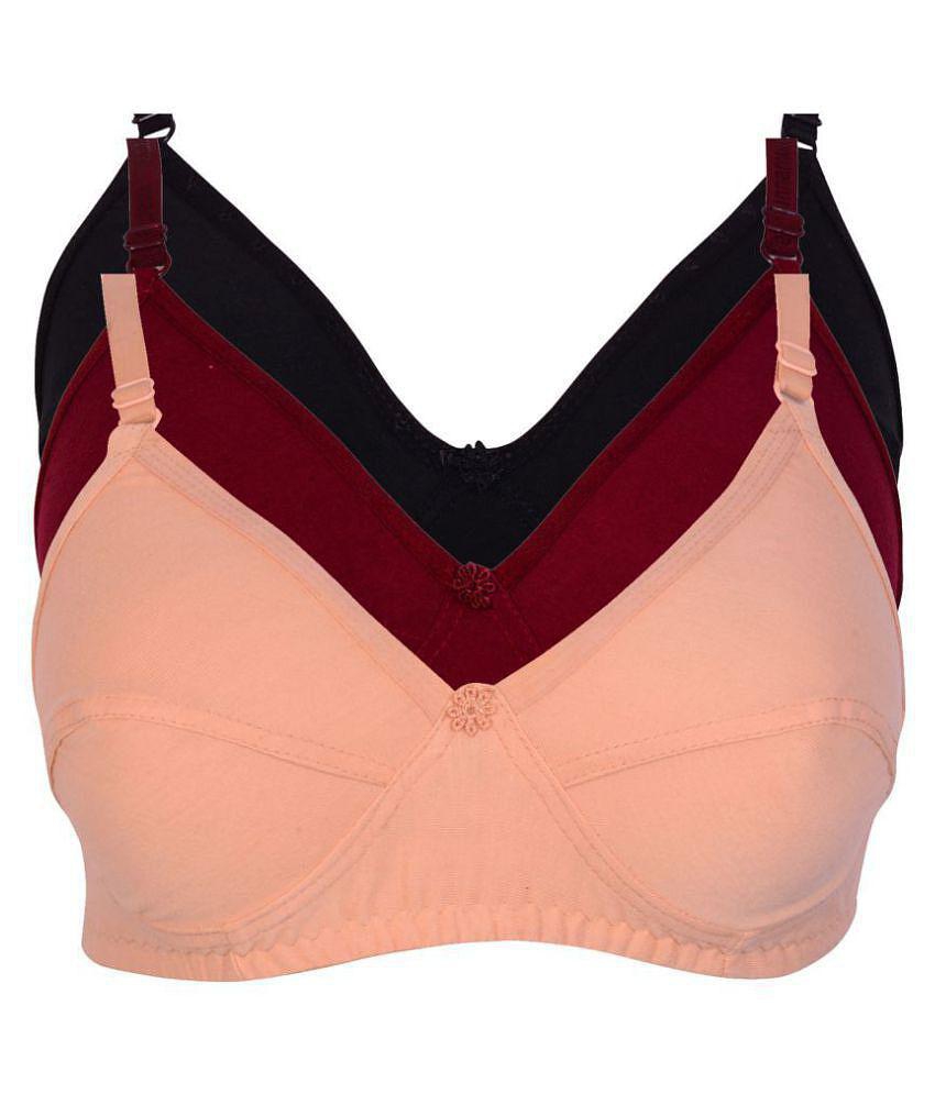 Affordable Men Kiran Enterprises Cotton Lycra Minimizer Bra - Multi Color - 32B 2025 at ShopCirc